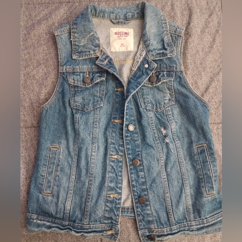 Mossimo Supply Co. Blue Jean Vest